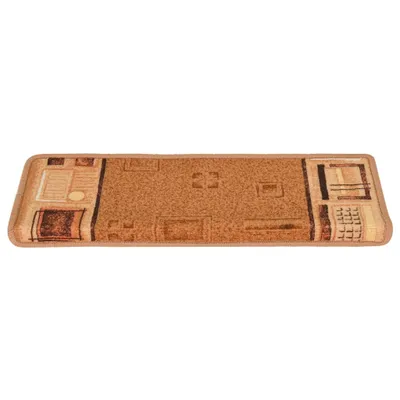 Immagine prodotto di Tappetini Autoadesivi per Scale 15 pz 65x21x4 cm Beige