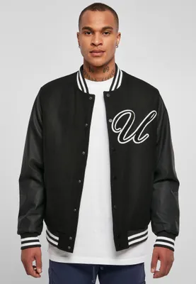 Obrázok produktu pre Urban Classics - Záplata Oldschool College Jacke schwarz - M