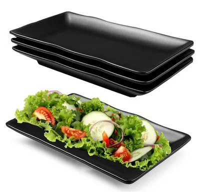 Produktbild von Elzusha – Set aus rechteckigen Servierplatten – 4 Stück