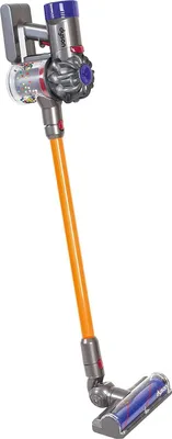 Produktbild von Casdon Kinder-Dyson Staubsauger Spielzeugstaubsauger Saugfunktion gelb grau