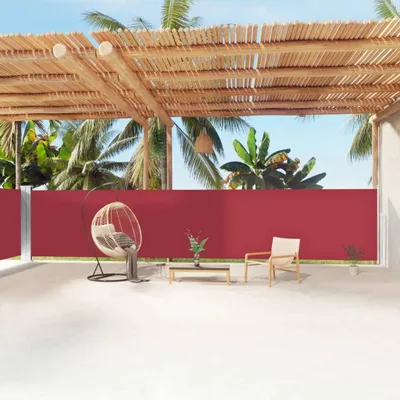 Produktbild von vidaXL Seitenmarkise Ausziehbar Rot 160x1200 cm