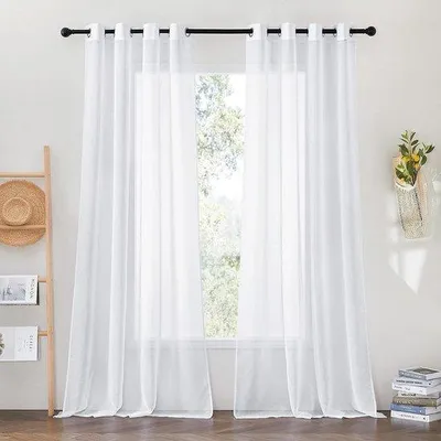 Produktbild von Famanu Vorhangset mit transparenten Vorhängen - 245 x 140 cm