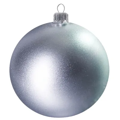 Produktbild von Glaskugel silber matt