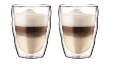 Produktbild von BODUM Thermogläser Latte Macchiato Kaffee Gläser 2 tlg. SET Doppelwandig 250 ml
