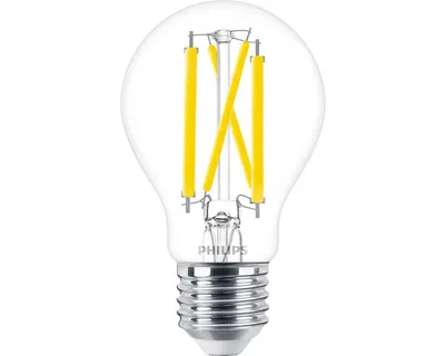 Produktbild von Philips Filament-Lampe, transparent, 100W A60 E27, 10,5 W, 100 W, E27, 1521 lm, 15000 h, Warmes Glühen