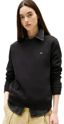 Produktbild von Tommy Jeans - Sweatshirt für Damen, angerautes Fleece GT21624 (42 DE) (Schwarz)