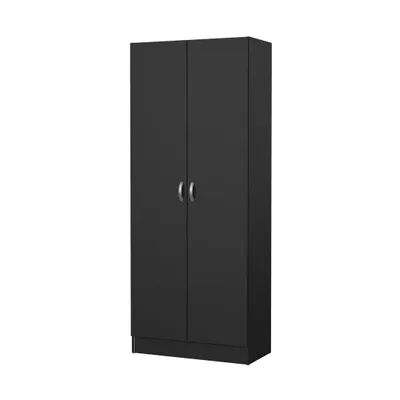 Image de Fox Armoire 2 portes noir mat.