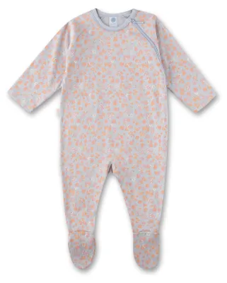 Produktbild von Sanetta Baby-Strampler hellblau Blumen 80