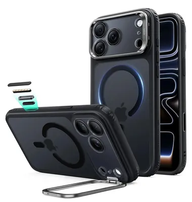 Obrázok produktu pre ESR CLASSIC HYBRID, stojan s magnetickým uchytením MagSafe, pre iPhone 17 PRO MAX / 18 PRO MAX, matná čierna