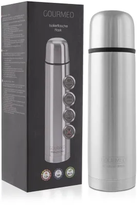 Obrázok produktu pre Nerezová fľaša z nehrdzavejúcej ocele – 350 ml termoska.