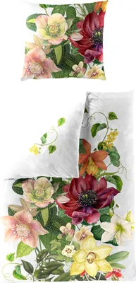 Produktbild von BIERBAUM Bettwäsche Mako-Satin bunt 135x200cm, mit 1 Kissen