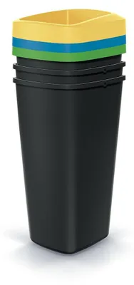 PROSPERPLAST Mülleimer Compacta Q 25L Set 3 Stück