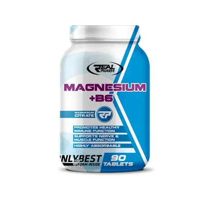 Produktbild von Real Pharm Magnesium Magnesium + Vitamin B6 90 Tabletten