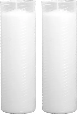 Produktbild von 2er Pack Ersatzkerze / Nachfüllkerze N4 weiß in der Größe 18 cm