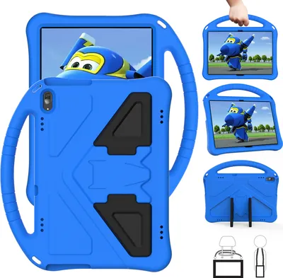 Obrázek produktu pro Dětské pouzdro pro Lenovo Tab M10 TB-X505X/F/ Smart Tab M10 TB-X605F/ Tab P10 TB-X705F/L, EVA lehké nárazuvzdorné pouzdro s skládacím stojánkem a rukojetí modré