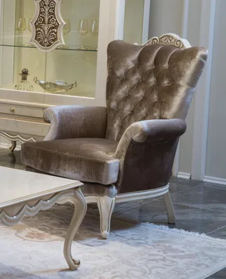 Produktbild von Luxus Möbel Design Sessel klassischer Thron Sessel Wohnzimmer chesterfield Neu