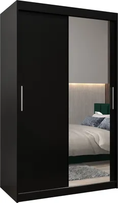 Produktbild von Kleiderschrank, Schiebetürenschrank Schlafzimmer, Schrank mit Spiegel TOKYO 2 120 cm
