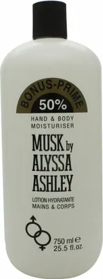 Produktbild von Alyssa Ashley Bodylotion Moschus 500 ml + 250 ml Bonus Unisex