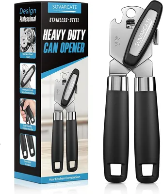 Produktbild von Dosenöffner – Edelstahl – Edelstahlgriff – Ergonomischer Griff – Lebensmittelecht