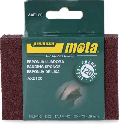 Zdjęcie produktu dla Gąbka ścierna z tlenku glinu, ziarnistość 120, Axe120 Mota