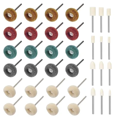 Produktbild von Set mit 36 Schleifstiften zum Polieren, mit 3 mm Schaft