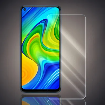 Produktbild von Panzer Folie für Xiaomi Redmi Note 9 Echt Glas Displayschutzfolie Transparent Glasfolie 9H Härtegrad Schutzglasfolie