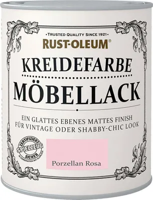 Produktbild von Rust-Oleum Kreidefarbe Möbellack 125 ml porzellan rosa
