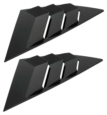 Image de Lot de 2 persiennes pour vitres arrière - Stores pour vitres arrière de voiture - Persiennes latérales de remplacement pour les prises d'air de la Focus ST RS MK3 à hayon