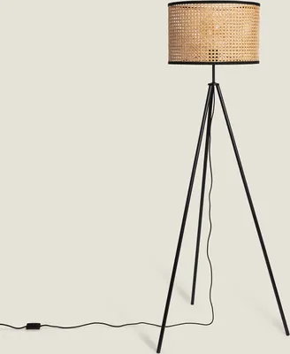 Produktbild von Stehlampe Rattan und Metall Huela Natürlich