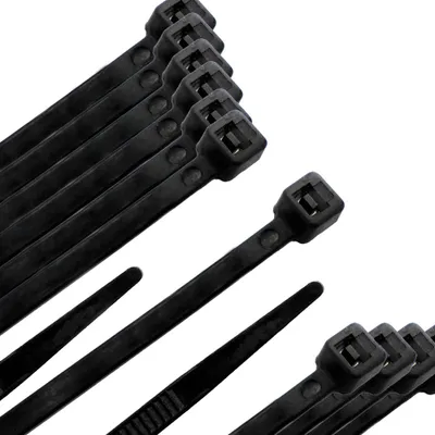 Immagine prodotto di Fascette 100% nylon nero 7,8x540 mm (sacchetto 100 pz.)