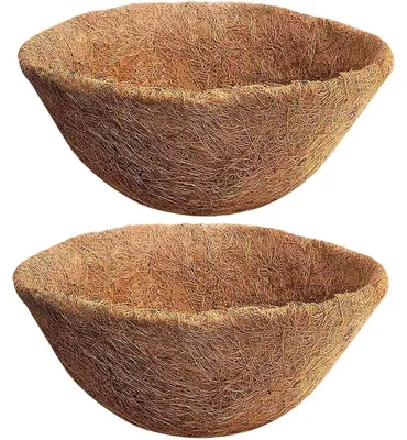 Produktbild von Kokosliner Pflanzenampel Blumenampel Pflanzenschale - Ø 40 cm - 100 % natürlich - 2 Stück