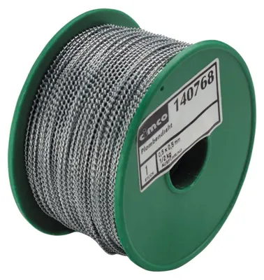 Productafbeelding van Cimco Looddraad, 1/2 kg, 190 meter op spoel, 0,5 x 0,3 mm, artikelnummer 140772
