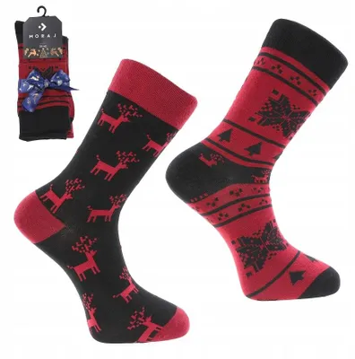 Produktbild von Moraj Herren Bunte Weihnachtssocken 2er-Pack Baumwolle 39-42