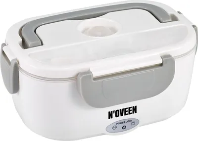Produktbild von N'oveen Elektrische Lunchbox Essen Wärmer Wärmer Box Beheizter Behälter für Lebensmittel (Grau, 230 V)