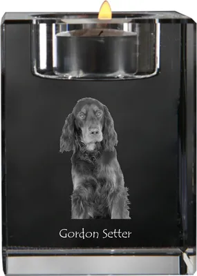 Imagen del producto de Art-Dog Portavelas para vela de té – Gordon setter