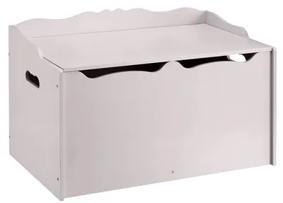 Productafbeelding van A. Houten speelgoedkist, grijs, 76,2 x 45,7 x 48,3 cm