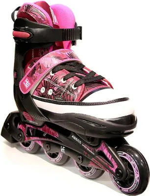 Image de Krf Jungle Patins à roulettes en ligne Noir,Rose EU 33-36 Garçons,Filles Noir,Rose EU 33-36