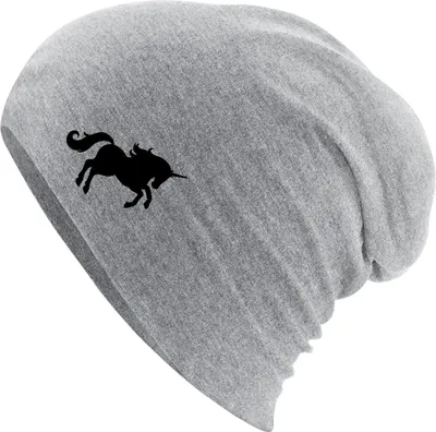 Produktbild von Huuraa Beanie Einhorn Silhouette Heather Grey One Size Baumwolle und Elasthan Mütze Geschenkidee