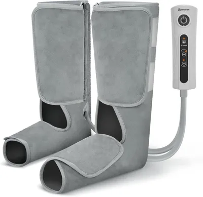 Productafbeelding van Pijnverlichtende en bloedcirculatie bevorderende beenstimulator met warmtefunctie, voet- en beenmassageapparaat met compressie, en een set van 3 massagers voor de kuiten, ideaal als cadeau voor vrouwen