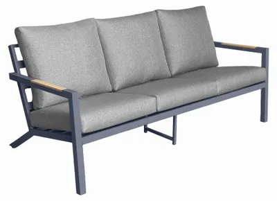Obrázek produktu pro Bellogriardino | Sofa Garden Misterioso - šedá - 190 cm - 3místná - Pohodlný nábytek na balkón