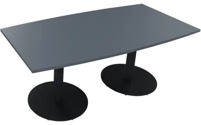 Produktbild von Bespr.ti. Tonneau Tellerfuß Rund B1800xT800/900xH720 an/Lavagrau