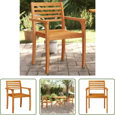 Produktbild von The Living Store Gartenstühle 2 Stk. 59x55x85 cm Massivholz Akazie