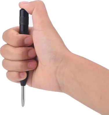 Obrázek produktu pro 1 kus automatického hřebíku z vysokorychlostní oceli s pružinovým mechanismem pro značení a děrování (černý)