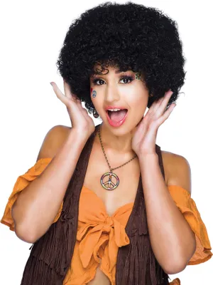 Produktbild von Bristol Novelty Uni Afro-Perücke im 70er-Jahre-Stil BN147 (Einheitsgröße) (Schwarz)