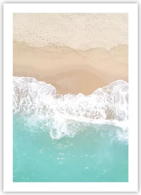 Produktbild von Poster - Poster ohne Rahmen - Meer Welle Sand - 50x70 cm - Wand Bild - Wanddeko - Wandbilder - Kunstposter - Wandposter - Bilder - Kunstdruck - Wanddekoration - Wandbild - P2XPA50x70-3937