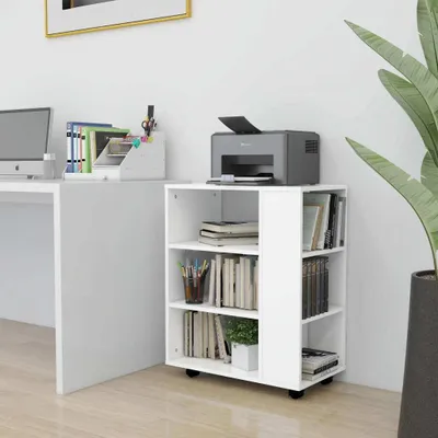 Produktbild von PUEAZU Rollschrank Weiß 60x35x75 cm Holzwerkstoff - Kommoden &303