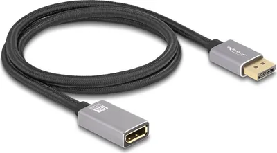 Zdjęcie produktu dla DeLOCK 81079, 1 m, DisplayPort, DisplayPort, Męska, Żeńska, 7680 x 4320 px