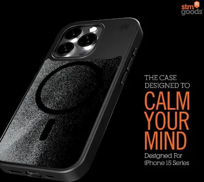 Zdjęcie produktu dla STM Relax Sand MagSafe - Etui iPhone 15 Pro Max (Black / Grey)