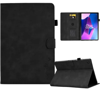 Immagine prodotto di Custodia protettiva per tablet Lenovo Tab M10 (3ª generazione) da 10,1 pollici, modello 2022 TB328FU, in ecopelle, ultra sottile, colore nero