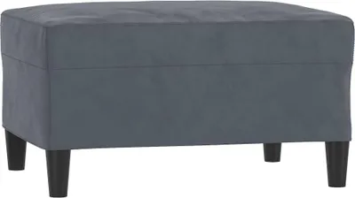 Produktbild von vidaXL Fußhocker Dunkelgrau 70x55x41 cm Samt
